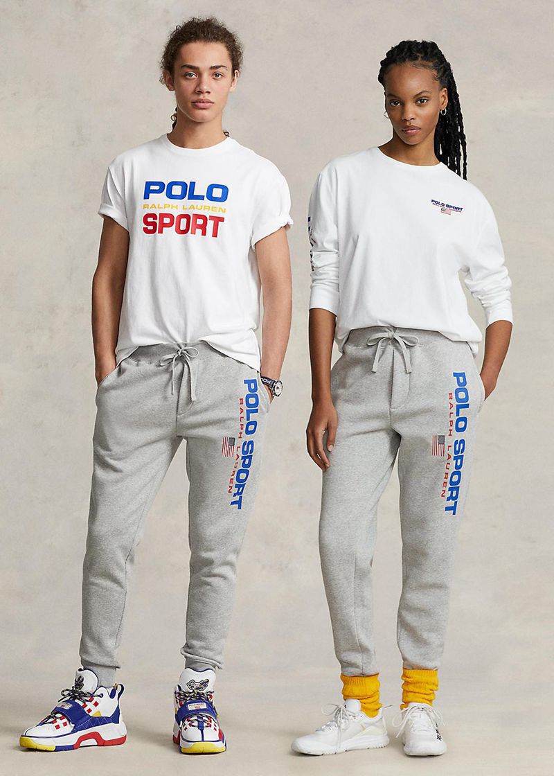 Pantalones Polo Ralph Lauren Hombre Polo Sport De Lana Tracksuit Bottoms Chile Gris HMGTD-5012